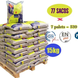 Pellet Asturias ENplus A1 – 7 pallet, 539 sacchi da 15 kg